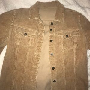 BEIGE-BROWN CORDUROY JACKET
